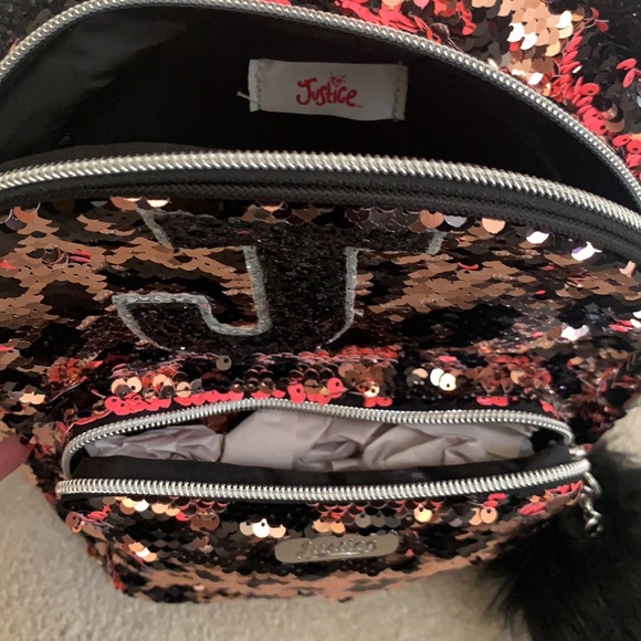 Justice J sequins small girls backpack NWT - Picture 7 of 8